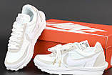 Жіночі кросівки Nike LD Waffle Sacai White, білі кросівки найк вафл сакаї, фото 6
