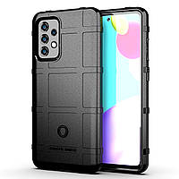 Протиударний чохол для Samsung Galaxy A52 чорний гумовий бампер