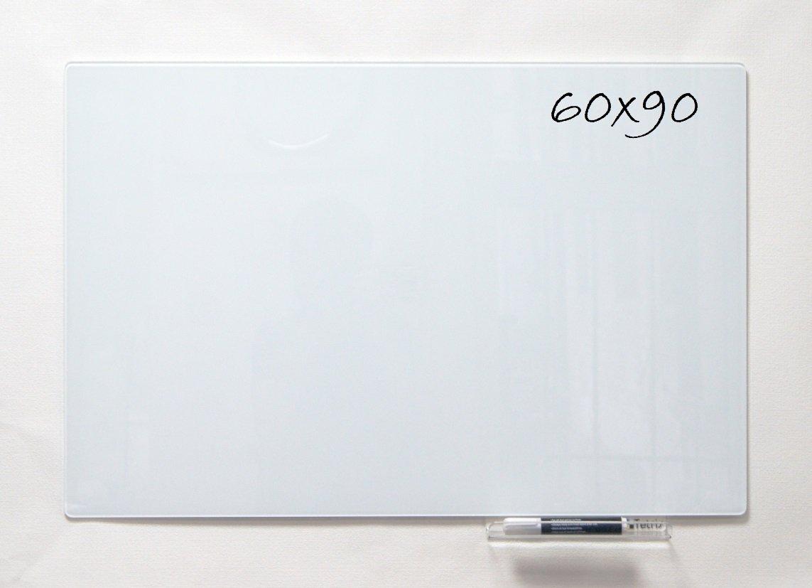 Безрамна скляна магнітна дошка маркерна Tetris 60×90 див. Біла дошка на стіну для малювання маркером