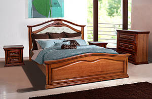Ліжко двоспальне Микс мебель Маргарита 160-200 см горіх