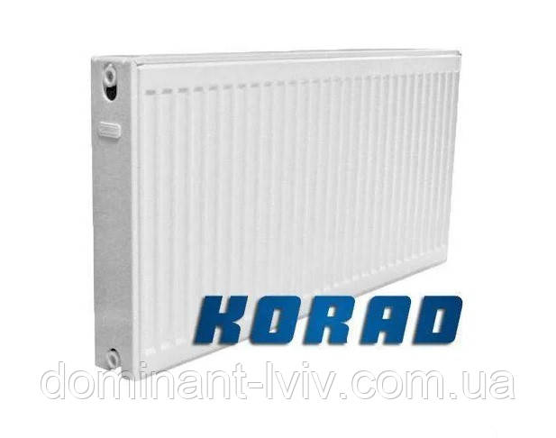 Стальний радіатор Korad 22K 600/400, радіатор панельний бокове підключення