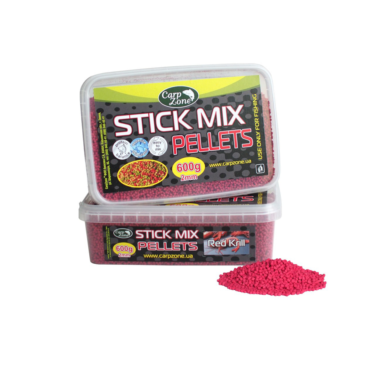 Стік Мікс пелети Stick Mix Pellets Red Кrill (Червона Креветка) 600g 2mm