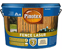 Pinotex Fence 10л. (Готовые цвета) Красное дерево, тик, пилисандр, орегон, рябина.