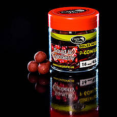 Бойли насадкові варені Boilies P-Complex Instant Hookbaits Squid & Cranberry (Кальмар і Журавлина) 16mm/45pc