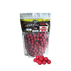 Бойли розчинні Boilies C-Complex Soluble Strawberries (Полуниця) 16mm 1kg