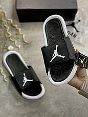 Чоловічі шльопанцы Air Jordan Hydro 6 Black/White 881473-032, фото 3