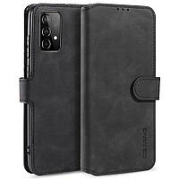 Чохол книжка Софт Тач для Samsung Galaxy A52 чорний гаманець ремінець на руку