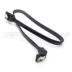 Кабель SATA-DATA 3.0 для HDD, 0.35 м кутовий з засувками