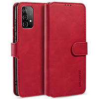 Чохол книжка Софт Тач для Samsung Galaxy A52 червоний гаманець ремінець на руку