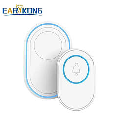 Бездротовий водонепроникний дверний дзвінок Earykong Wireless door bell 433MHz white