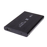 Зовнішня кишеня HDD 2.5 дюймів, USB 2.0 - SATA, TRY TB-S254U2, до 3 TB, алюміній чорний, фото 3