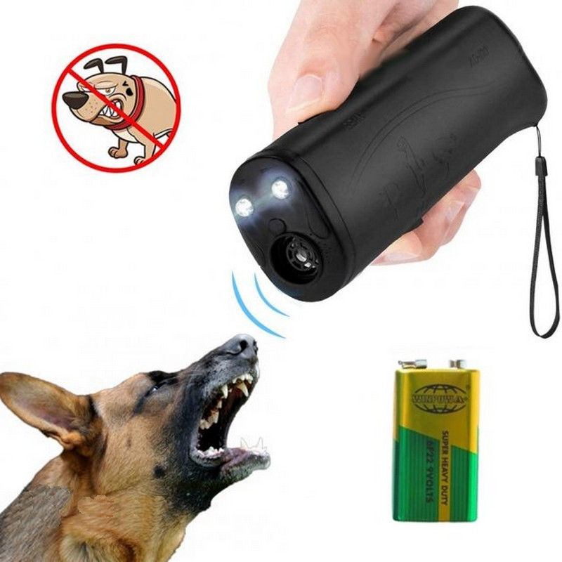 Мощный ультразвуковой отпугиватель защита от собак Repeller Professional AD-100 с фонариком Дрессировка ФОТО - фото 1 - id-p1399854519