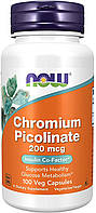 Now Foods Chromium Picolinate 200mcg 100 капсул