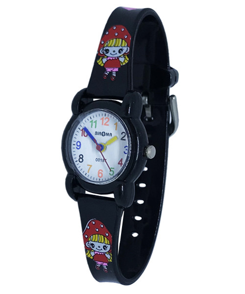 Часы детские наручные для девочки, черного цвета, часы с цифрой, яркие ...