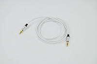 Аудио кабель 3,5mm/3,5mm AUX 1m (круглый) White