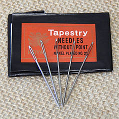 Голки гобеленові для вишивання з тупим кінцем №22 (25 шт)