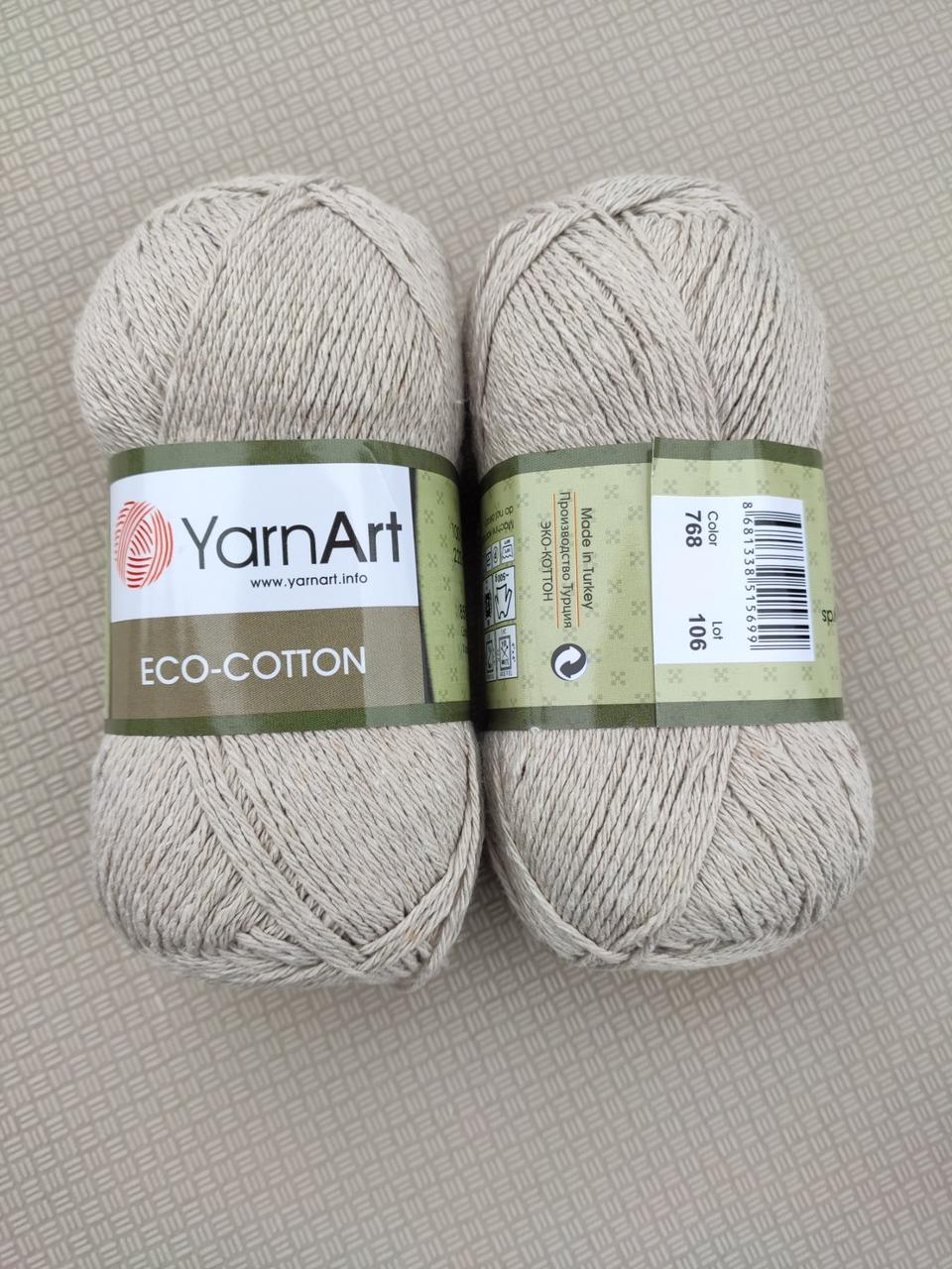 YarnArt Eco Cotton 768 беж