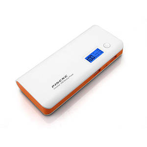 Зовнішній акумулятор Power Bank Pineng PN-968 10000mAh White-Orange