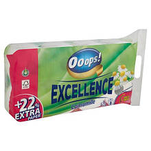 Туалетний папір 3-шаровий Ooops! Excellence Camomile 8 шт. (150 відривів)