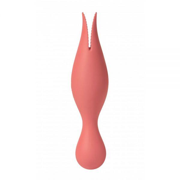 Двосторонній вібратор для клітора та точки G Svakom Siren Coral, 18,5х4,5 см.