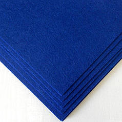 Фетр твердий лист 20х30 см, 2 мм, синій (Китай)