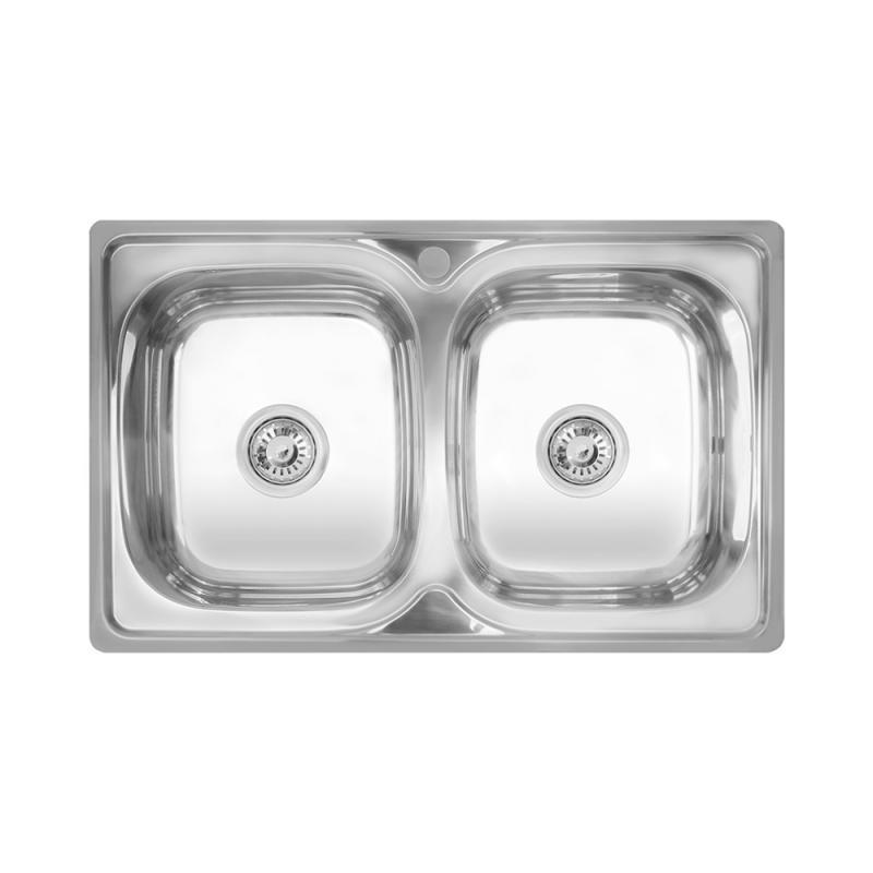 Мийка з двома чашами Imperial 401 (08) Satin (78*48) матова