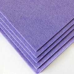Фетр твердий лист 20х30 см, 2 мм, бузковий (Китай)
