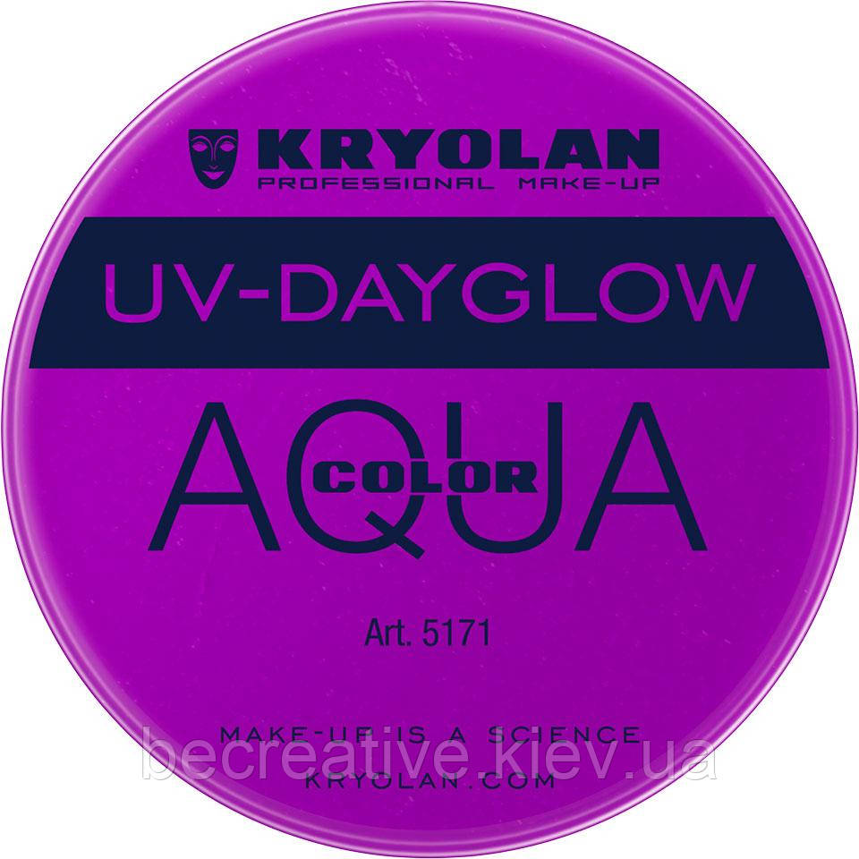 Світиться грим AQUACOLOR UV-DAYGLOW 8 мл UV purple
