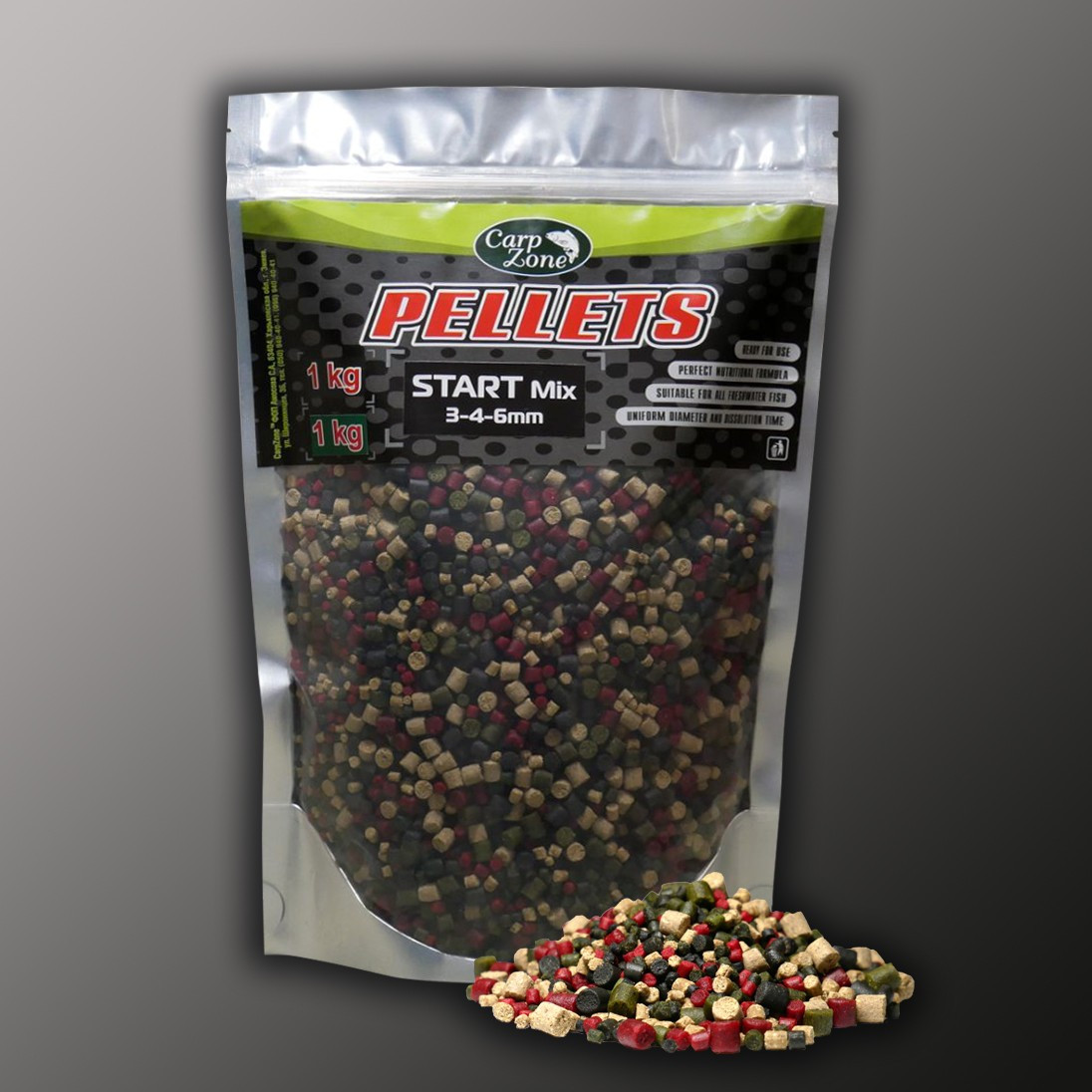 Пеллетс прикормовий Pellets Start Mix (3-4-6mm) 1kg