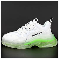 Женские кроссовки Balenciaga Triple S Clear Sole, белые кожаные кроссовки баленсиага трипл с баленсияга