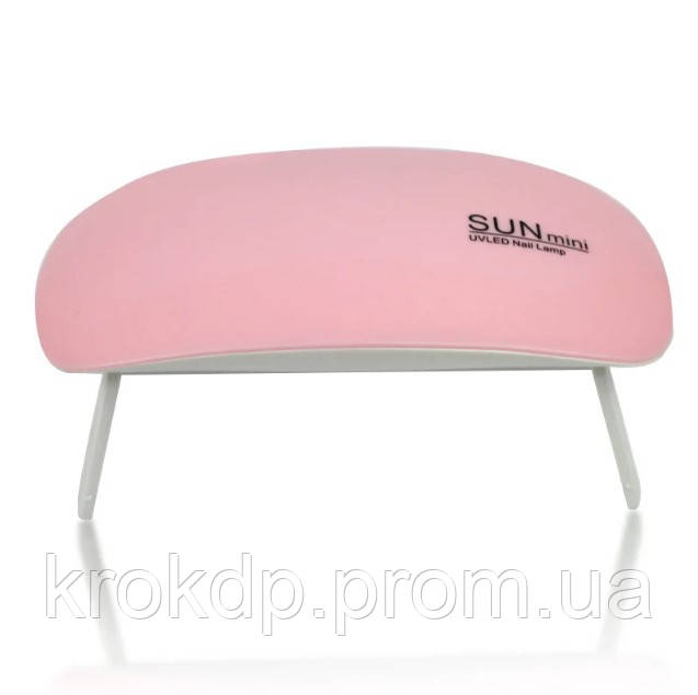 Лампа сушарка для гель-лаку UV LED SUN mini, сушка для нігтів міні Рожева