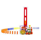Розвиваюча іграшка паровозик доміно DOMINO Happy Truck 60 деталей / Поїзд доміно, фото 2