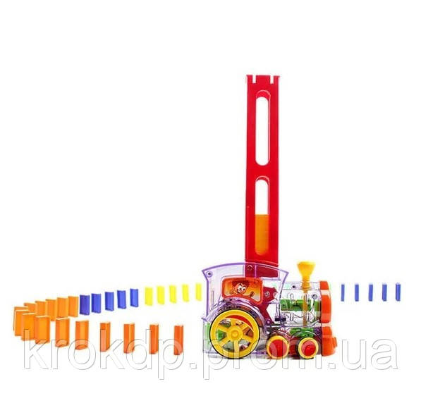 Набор игрушек поезд домино, DOMINO Happy Truck sciries COLORS 60 деталей | Развивающая игрушка - фото 4 - id-p1399919368