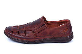 Чоловічі шкіряні літні туфлі Matador Brown  р. 4142 43 44 45
