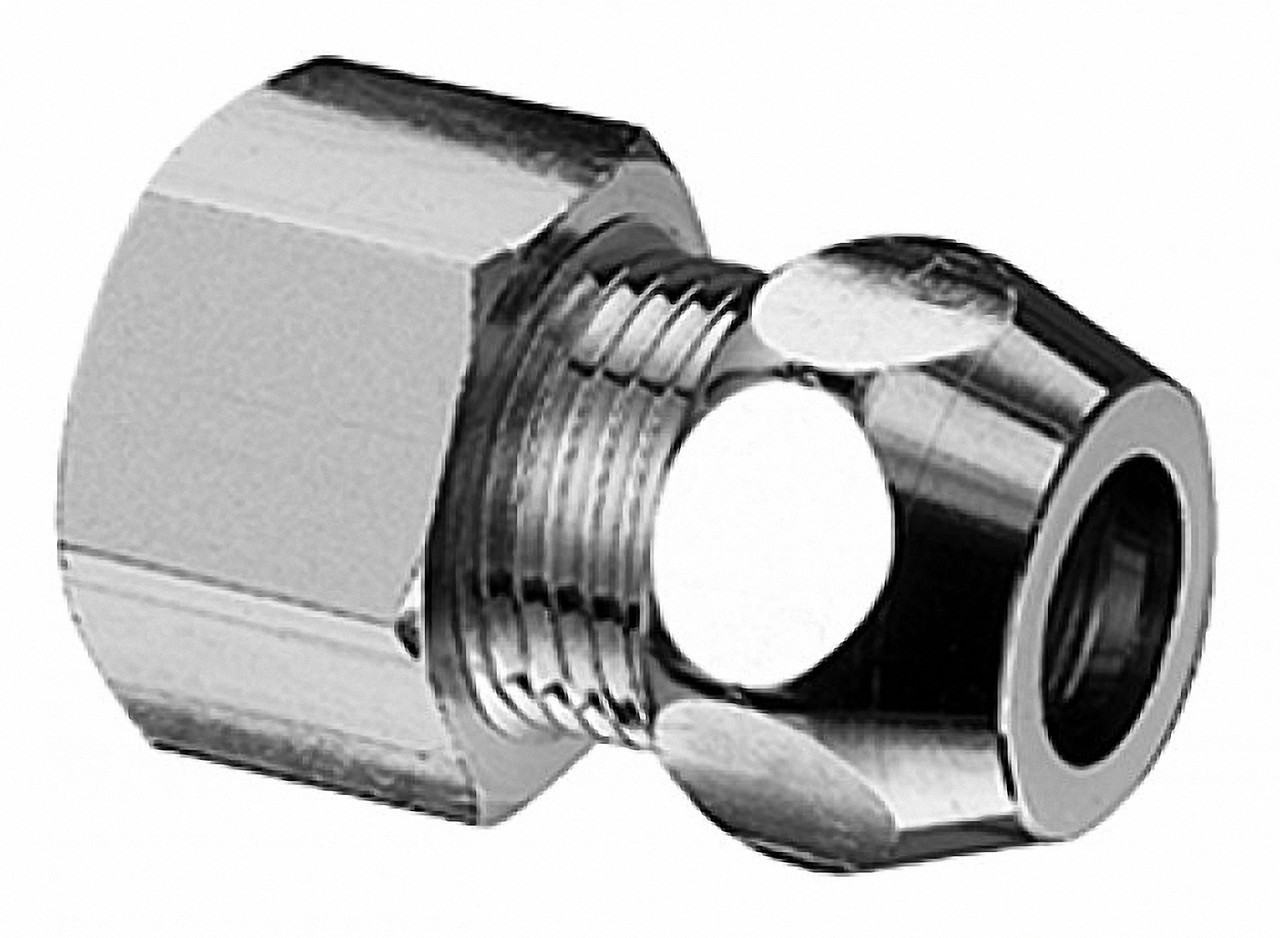 Перехідник цанговий хромований Albertoni 10 мм х 3/8"