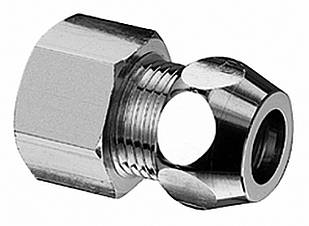 Перехідник цанговий хромований Albertoni 10 мм х 3/8"