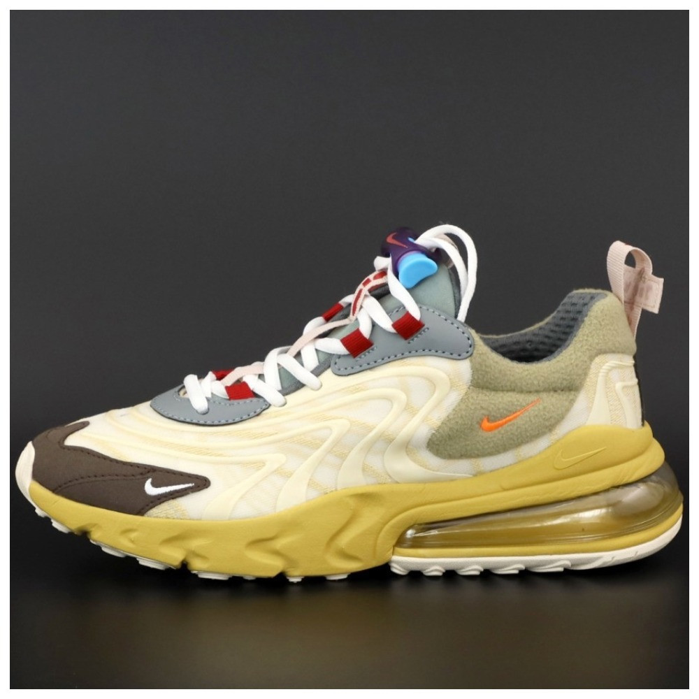 Чоловічі кросівки Nike x Travis Scott Air Max 270 React, кросівки найк аір макс 270 реактив тревіс скотт Cactus Trails, фото 1
