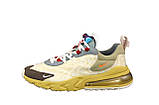 Чоловічі кросівки Nike x Travis Scott Air Max 270 React, кросівки найк аір макс 270 реактив тревіс скотт Cactus Trails, фото 8