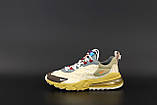 Чоловічі кросівки Nike x Travis Scott Air Max 270 React, кросівки найк аір макс 270 реактив тревіс скотт Cactus Trails, фото 7