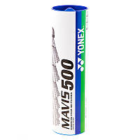 Воланы для бадминтона Mavis Yonex 500 белые нейлон 6шт MY500-WH: Gsport
