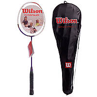 Ракетка для бадминтона профессиональная 1 штука в чехле WILSON BD-5936: Gsport