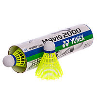 Воланы пластиковые бадминтон YONEX Mavis M-2000P, Желтый: Gsport