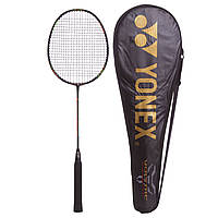 Ракетка для бадмінтону професійна карбон 1 штука в чохлі YONEX BD-5671, Чорний