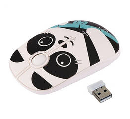 Миша безпровідна Панда. Безшумна мишка USB для ноутбука/ПК на батарейці