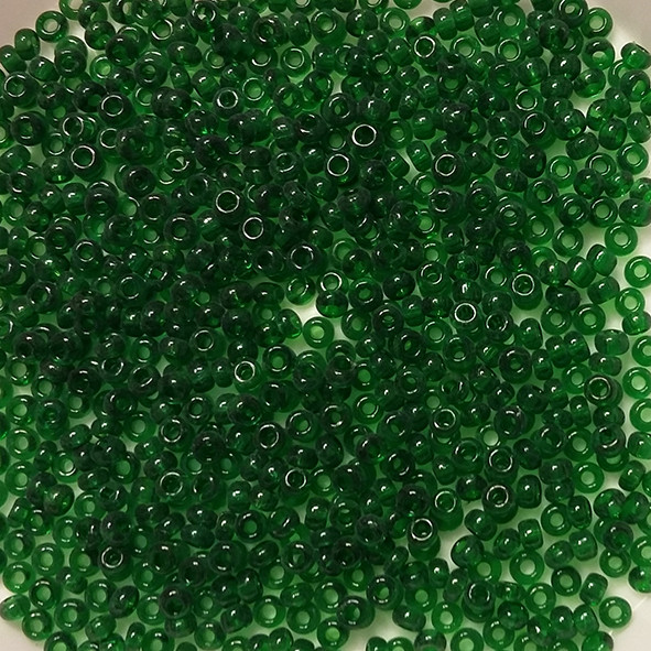 Бисер Ярна размер 10мм цвет 23 зеленый прозрачный 50г - фото 1 - id-p62382929