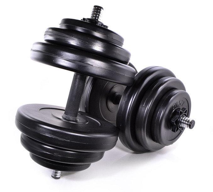 Комплект гантелей 2 шт по 18 5 кг, набірні композитні гантелі для спорту та фітнесу (NEOS), фото 1