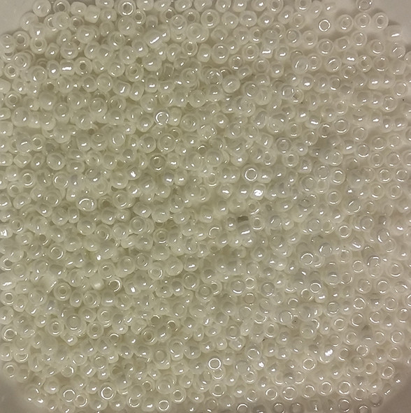 Бісер Ярна Корея розмір 10/0 колір 121, сорт 2, білий перловий 50 г, фото 1