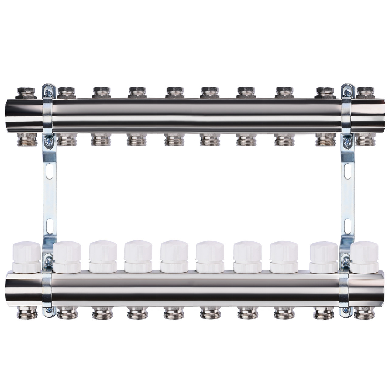 Колектор з регуляторами і кріпленням ECO 001B 1"x10