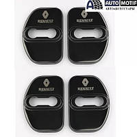 Накладки на петли дверей Renault цвет черный.