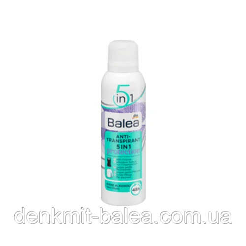 Дезодорант  5 в 1 для тіла  Повний захист Balea 5in1 Anti transpirant 200 мл